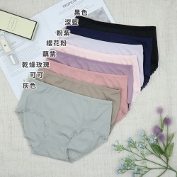 純色輕薄坑條 中低腰包臀內褲M-XL【G017褲】0208