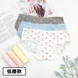 小花朵朵 棉質生理褲M-L【G534褲 粉橘】0517
